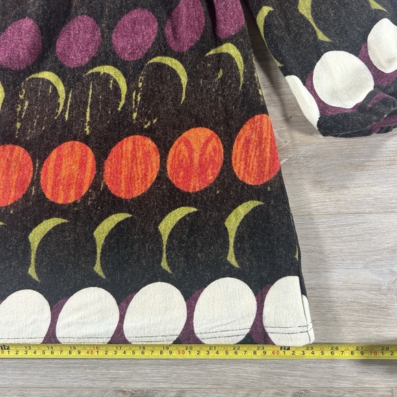 Anthropologie Aryeh Large Lightweight‎ Sweater Dress Abscract Retro Groovy Tie - Picture 13 of 13